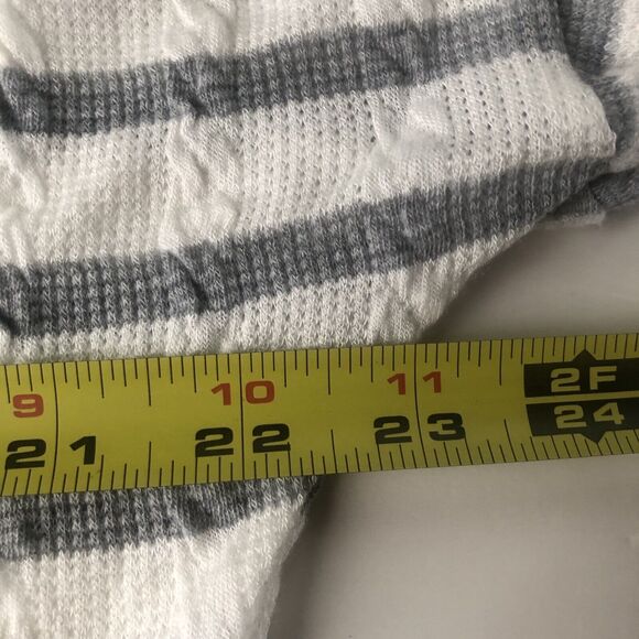 Striped Oversized Tie Front Cardigan Size Medium - Picture 9 of 10